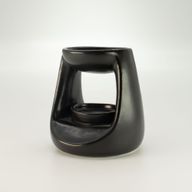 Brûleur d'huile en céramique zen - Petit Classique - Noir Mat