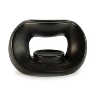 Brûleur d'huile Zen en céramique - galet ovale - Noir Mat