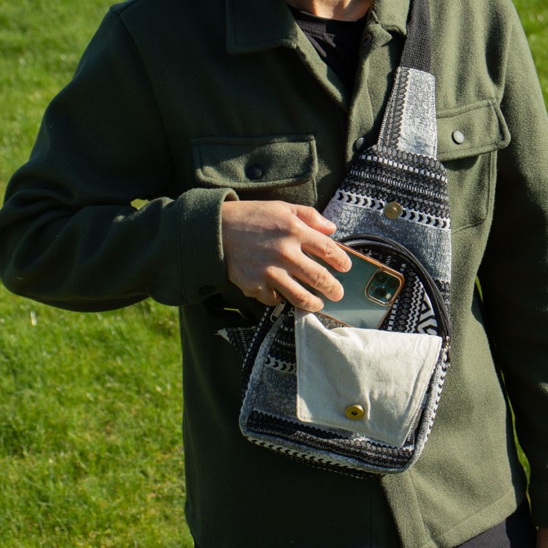 Sacs Naturels Jacquard - Caravane Urbaine - Sac Bandoulière
