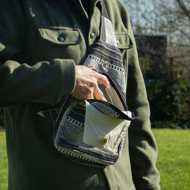 Sacs Naturels Jacquard - Caravane Urbaine - Sac Bandoulière
