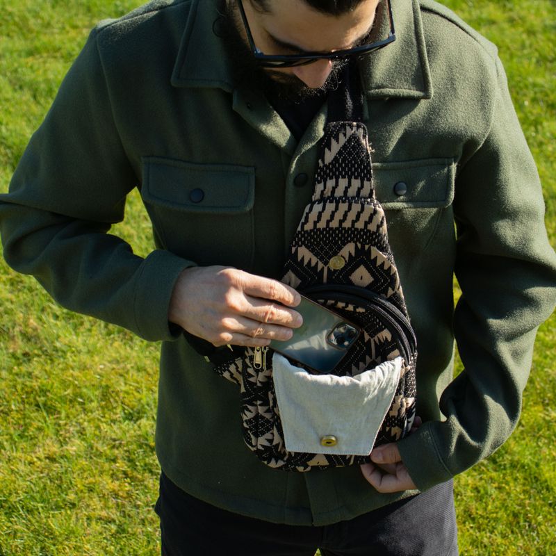 Sacs Naturels Jacquard - Métier du Désert - Sac Bandoulière