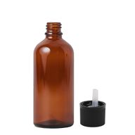 Bouteille compte-gouttes en verre ambré de 50 ml avec bouchon de sécurité pour enfants