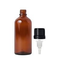 Bouteille compte-gouttes en verre ambré de 50 ml avec bouchon compte-gouttes TE