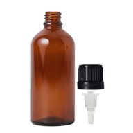 Bouteille compte-gouttes en verre ambré de 100 ml avec capuchon compte-gouttes TE