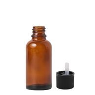 Bouteille compte-gouttes en verre ambré de 30 ml avec bouchon de sécurité pour enfants