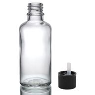 Bouteille Compte-gouttes en Verre Transparent de 100ml avec Bouchon Compte-gouttes de Sécurité Enfant