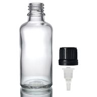 Bouteille Compte-gouttes en Verre Transparent de 100ml avec Bouchon Compte-gouttes