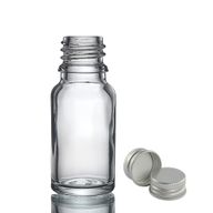 Bouteille Compte-gouttes en Verre Transparent de 10ml avec Bouchon en Aluminium