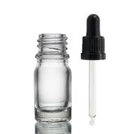 Bouteille Compte-gouttes en Verre Transparent de 5ml avec Pipette Inviolable Transparente