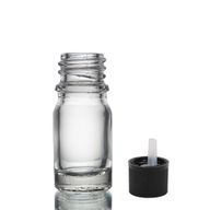 Bouteille Compte-gouttes en Verre Transparent de 5ml avec Bouchon Compte-gouttes de Sécurité Enfant