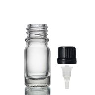 Bouteille Compte-gouttes en Verre Transparent de 5ml avec Bouchon Compte-gouttes