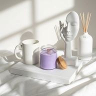 Bougie en Cire de Soja Woodwick – Sans Étiquette : Lavande Sauvage