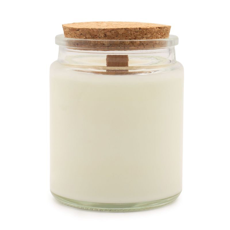 Bougie en Cire de Soja Woodwick – Sans Étiquette : Feuilles et Lin