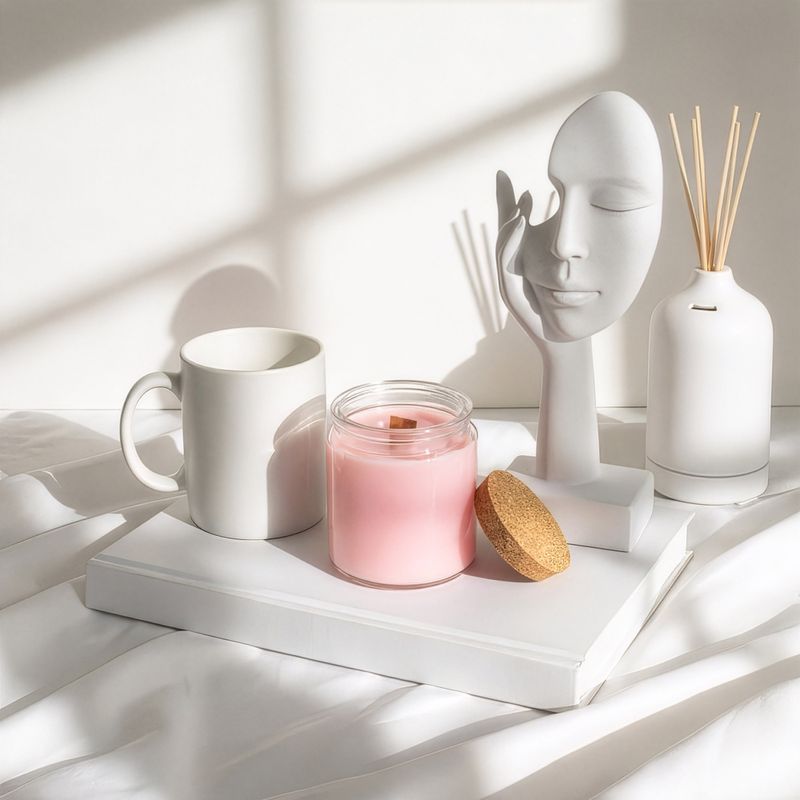 Bougie en Cire de Soja Woodwick – Sans Étiquette - Jasmine Glade