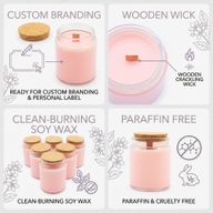 Bougie en Cire de Soja Woodwick – Sans Étiquette - Jasmine Glade