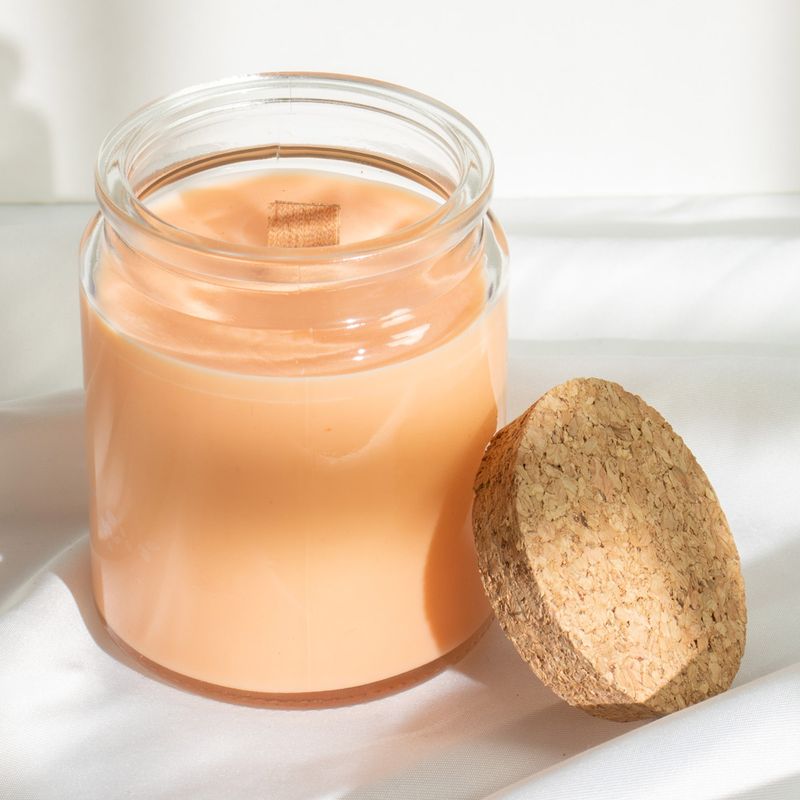 Bougie en Cire de Soja Woodwick – Sans Étiquette : Zeste Forestier