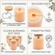 Bougie en Cire de Soja Woodwick – Sans Étiquette : Zeste Forestier