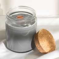 Bougie en Cire de Soja Woodwick – Sans Étiquette : Cendre et fumée de bois