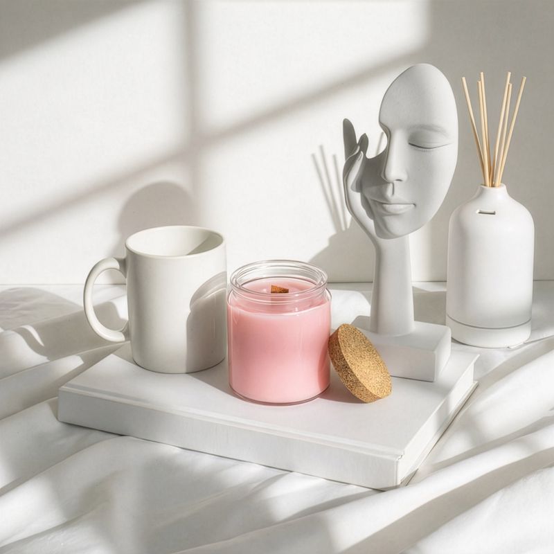 Bougie en Cire de Soja Woodwick – Sans Étiquette : – Lune du Loup