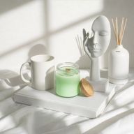 Bougie en Cire de Soja Woodwick – Sans Étiquette: Vigne au crépuscule
