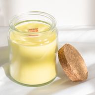 Bougie en Cire de Soja Woodwick – Sans Étiquette : Résine Forestière