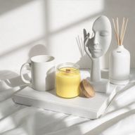 Bougie en Cire de Soja Woodwick – Sans Étiquette : Résine Forestière