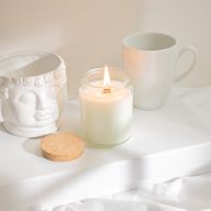 Bougie en Cire de Soja Woodwick – Sans Étiquette : Résine Forestière
