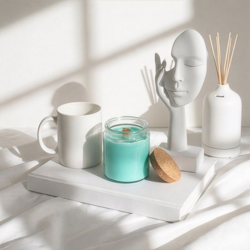 Bougie en Cire de Soja Woodwick – Sans Étiquette : Mousse & Brume