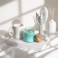 Bougie en Cire de Soja Woodwick – Sans Étiquette : Mousse & Brume
