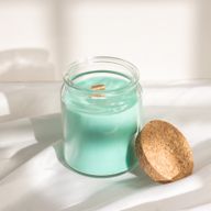 Bougie en Cire de Soja Woodwick – Sans Étiquette : Mousse & Brume