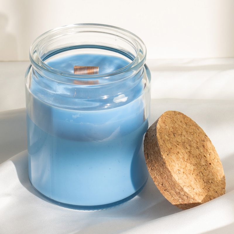 Bougie en Cire de Soja Woodwick – Sans Étiquette : Sauge & Bois de Menthe