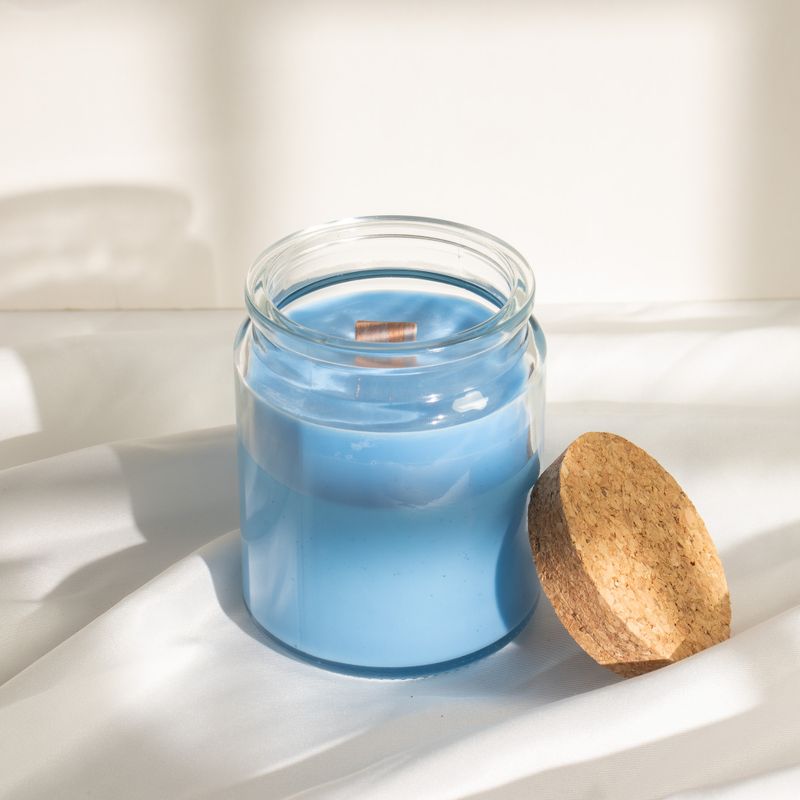 Bougie en Cire de Soja Woodwick – Sans Étiquette : Sauge & Bois de Menthe
