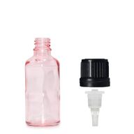 Bouteille Compte-Gouttes en Verre Rose 10ml - Avec Bouchon Compte-Gouttes