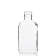 Bouteille en Verre Transparent 100ml avec Bouchon en Aluminium