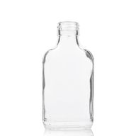 Bouteille en Verre Transparent 200ml avec Bouchon en Aluminium