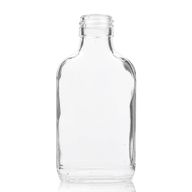 Bouteille en Verre Transparent 350ml avec Bouchon en Aluminium
