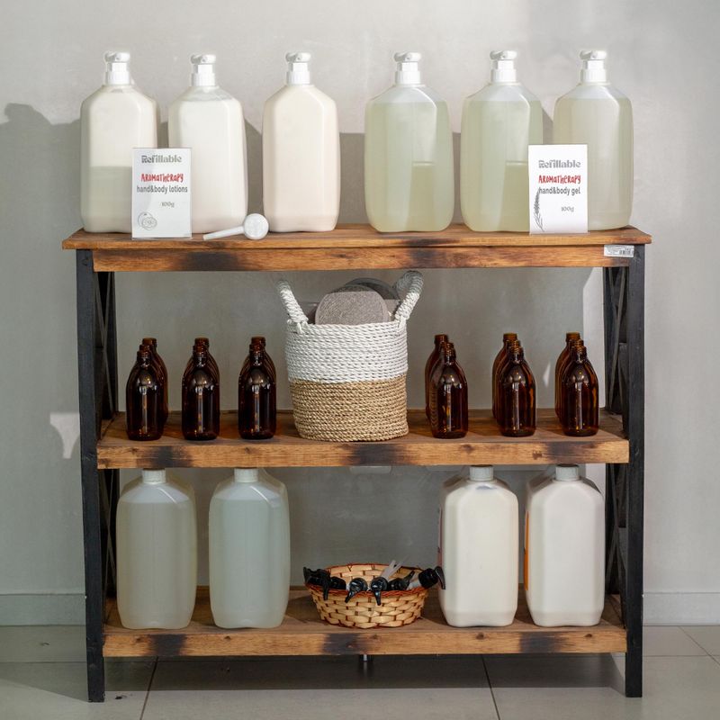 Gels Douche & Lotions d’Aromathérapie – Station de Recharge