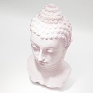 Lampe Buste de Bouddha – Cerise Craquelée – Socle Ovale