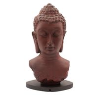 Lampe Buste de Bouddha – Lave Fusionnée – Socle Ovale