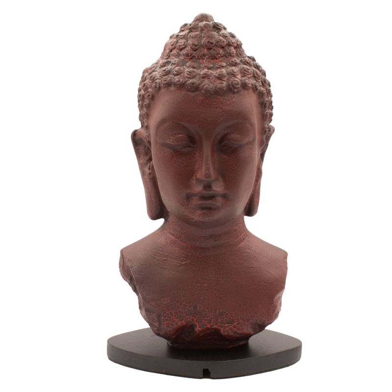Lampe Buste de Bouddha – Lave Fusionnée – Socle Ovale