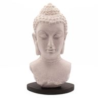 Lampe Buste de Bouddha – Lavande Craquelée – Socle Ovale