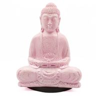Lampe Bouddha Méditation – Cerise Craquelée – Socle Ovale