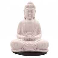 Lampe Bouddha de Méditation Lavande Craquelé - Support Ovale