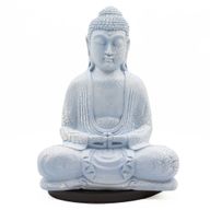 Lampe Bouddha Méditation – Bleu Ciel – Socle Ovale