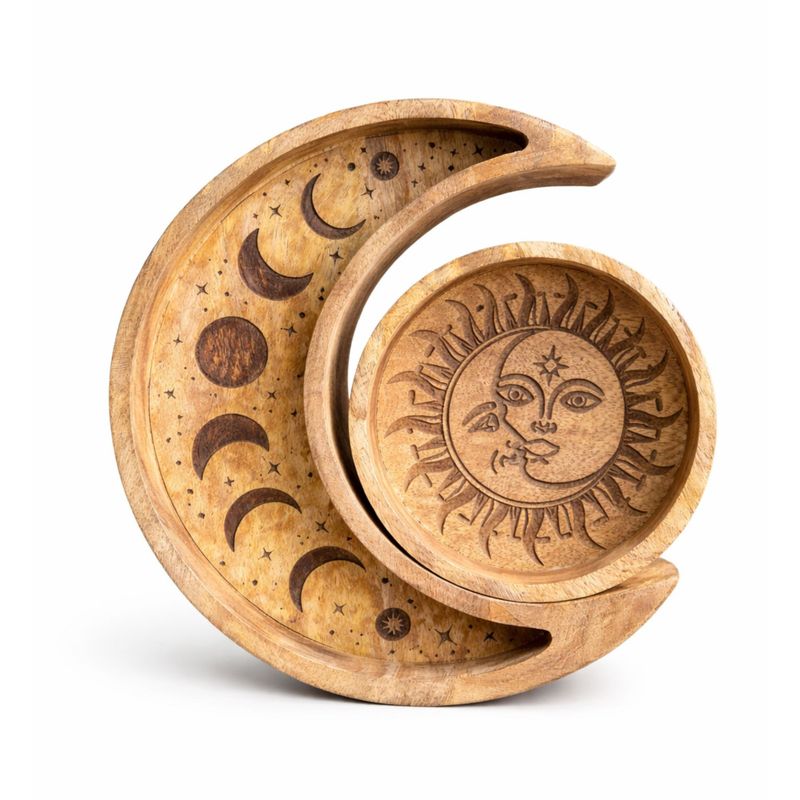 Plateau Rond en Forme de Lune