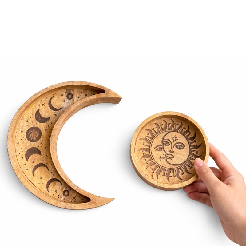 Plateau Rond en Forme de Lune