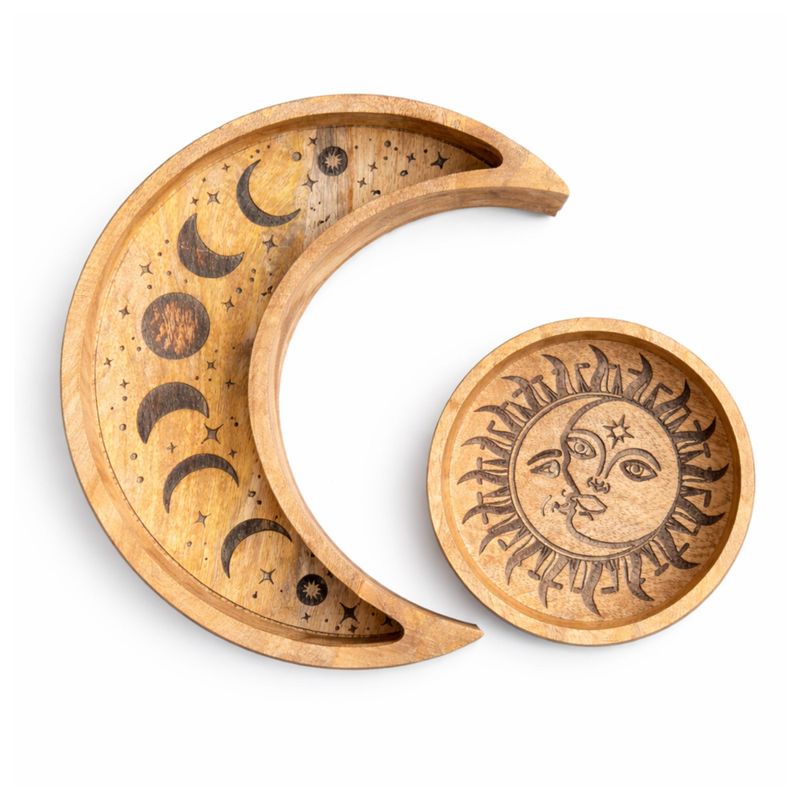 Plateau Rond en Forme de Lune