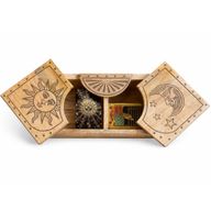 Boîte Coulissante Gravée Soleil et Lune