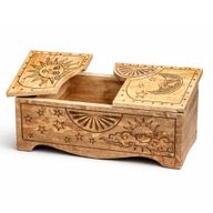 Boîte Coulissante Gravée Soleil et Lune