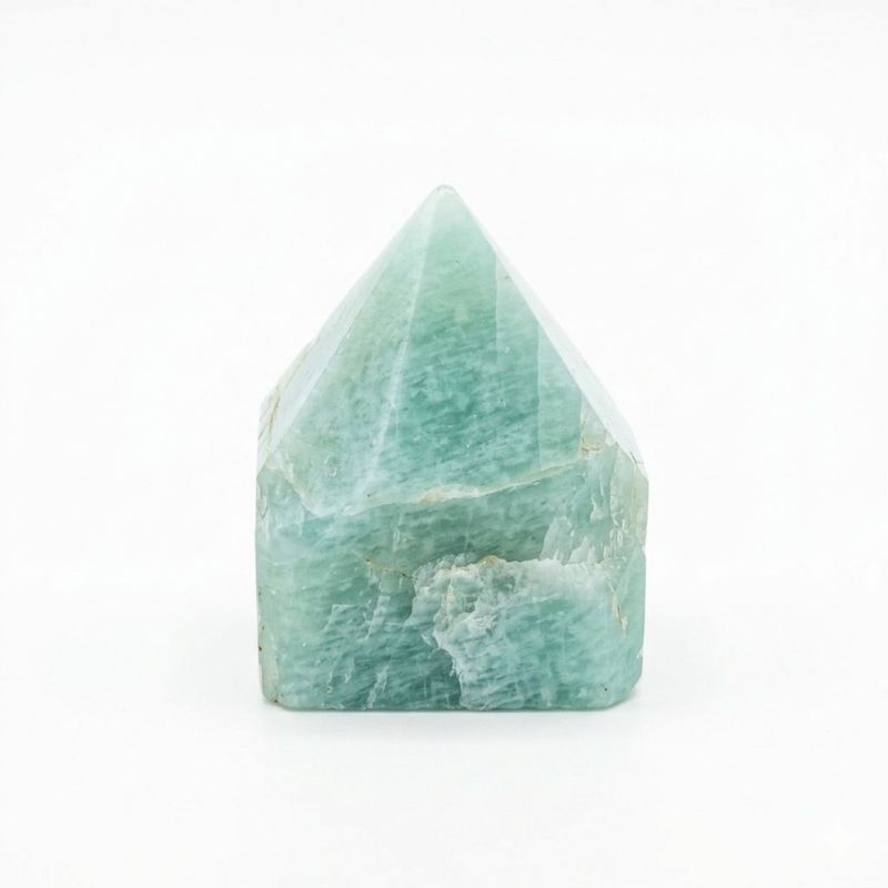 Lot de Pointes Polies en Pierres Naturelles – Amazonite Indienne (environ 5 à 6 pièces)